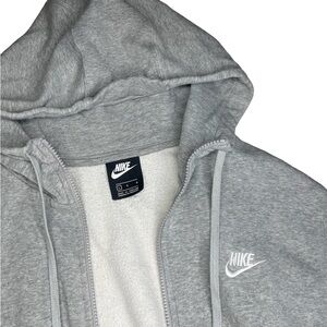 Grey Nike Zip-up Sweater